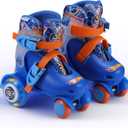 Kids Trainer Skates - Light Up Wheels, ABEC 5 Bearings, Durable PVC Material, Foam Shoe Lining, Perfect for Active Fun and Adventures, US Size 9-12