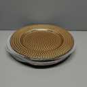 JEVERGN 10 Pack Gold Charger Plates, 13" Hammered Chargers for Dinner Plates, Gold Plate Chargers Set of 10, Round Plastic Charger for Wedding, Party Event, Dinner, Table Setting