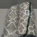 FRESHMINT Kitchen Mat Set of 2, Anti-Fatigue Cushioned Kitchen Mats for Floor, Waterproof Non Slip Comfort Standing Mat, Boho Kitchen Rug for Kitchen Decor, Sink, Office, 17"x30"+17"x47", Sage Green