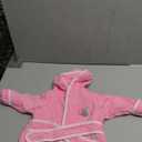 Spasilk 100% Cotton Hooded Terry Bathrobe, Pink Fish, One Size 0-9 month