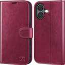 OCASE Compatible with iPhone 17 Wallet Case, PU Leather Flip Folio Case with Card Holders RFID Blocking Kickstand [Shockproof TPU Inner Shell] Phone Cover 6.3 Inch 2025