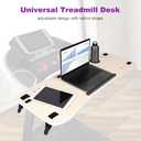 KELIXU 39" Treadmill Desk Attachment, Universal Walking Laptop Holder Desk Ergonomic Platform Workstation for Treadmill with Cup Holder, Laptop/Tablet Stand