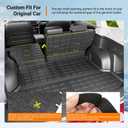 powoq Cargo Mat Compatible with 2019-2024 Subaru Forester Trunk Mat Cargo Liner Back Seat Protector TPE Replacement for 2019-2021 2022 2023 2024 Subaru Forester Accessories (Trunk Mat+Backrest Mats)