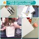 XPCARE 200Pcs Paper Gift Bags 5.25x3.25x8.25'', Gift Wrap Bags with Handles White Kraft Paper Bags for Small Business Paper Bags Bulk for Birthday Party Favors Shopping Retail