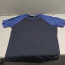 Mens Casual Basic Vintage Active Short/Long Raglan Sleeve Crew Neck Running Hiking T Shirt, S