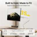 monTEK Single Monitor Arm with USB for Max 45 Inch Ultrawide Screens Adjustable Monitor Desk Mount Holds 35 Lbs Cable Management with C Clamp/Grommet Desk Mount, VESA 75/100mm