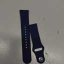 AK Silicone Bands Compatible with Fitbit Versa 2 / Fitbit Versa/Versa Lite/Versa SE Bands for Women Men, Classic Soft Straps Replacement Sport Wristbands for Fitbit Versa 2 Smart Watch (Navy Blue)