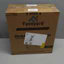 Favoyard Deep Seat Patio Cushion Set 22 x 22 Inch Waterproof Outdoor Chair Cushions for Patio Furniture with Fade Resistant and Removable Cover with Handle & Adjustable Straps for Patio, Yard, Garden (Beige)