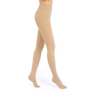 Compression Pantyhose for Women and Men, Closed Toe Medical Compression Stockings, 20-30 mmHg Graduated Compression Pantyhose M