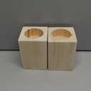 Semetall Wood Bed Risers,Heavy Duty Furniture Risers for Couch Sofa Bed Desk Table(Rise up 4 Inch/10cm),Inner Diameter 6.5cm/2.6",Set of 2