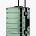All Aluminum Carry On Luggage 22x14x9 Airline Approved Hard Shell Suitcases with Spinner Wheels Zipperless Luggage 20 inch Carry On Suitcase, Dark Green