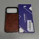 LOHASIC for iPhone 17 Pro Max Leather Case Compatible with MagSafe, Slim Luxury PU Non-Slip Grip Rugged Bumper Protective Cover Phone Case for iPhone 17 ProMax 6.9" 2025 - Brown