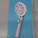 GwernKB Handheld Shower Head with On Off Switch 8-Mode High Pressure Showerhead with 79 Inches Extra-long Stainless Steel Hose and Bracket PLUS Extra Low-Reach Adhesive Wall Mount for Kids,Silver