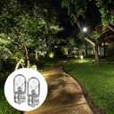 Honoson 30 Pieces 1/4 Wedge Base 12V 5W Bulb Clear Krypton Light Bulb for Landscape, RV and Cabinet Lighting
