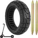 10x2.70-6.5 Scooter Solid Tire, 10 inch Airless Explosion-Proof Anti-Puncture Tire, 70/65-6.5 Scooter Solid Tyre for Speedway Dualtron Joyor Titan Segway Gotrax Electric Gas balance Scooter