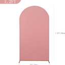 Peomeise 7.2FT Wedding Arch CoverDusty Rose Arch Backdrop Cover Stretchy Spandex Backdrop Stand Covers for Birthday Party Ceremony Banquet Decor(86.4" L x 48" W)