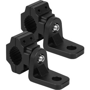 ZIDIYORUO Whip Light Mounts for ATV, Quad Light Mounts Fit 0.875", 1", 1.125" Rack Bars and Bandlebars, Adjustable Mount Made of Alloy Aluminum, Easy Installation (2 pcs Black)