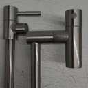 Fransiton Brushed Nickel Pot Filler, Pot Filler Faucet Wall Mount, Brass Folding Stretchable with Double Joint Swing Arm Single Hole Two Handles Kitchen Restaurant