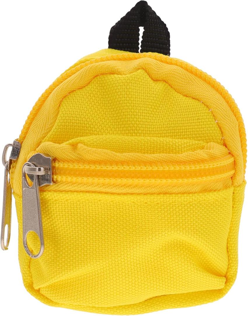 ibasenice Mini Doll Bag Mini Doll Backpack Accessories Backpack Bag Costume Ornament Dressing ature Backpack (Yellow) ibasenice Mini Doll Bag Mini Doll Backpack Accessories Backpack Bag Costume Ornament Dressing ature Backpack (Yellow)