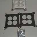 For Edelbrock 1" Ported Carburetor Spacer Adapter board 4BBL Chevy Ford Holley