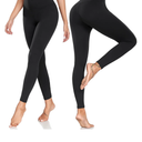 FULLSOFT Soft Leggings for Women - High Waisted Tummy Control No See Through Workout Yoga Pants , Size, small -medium, 3 packs