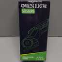 Cordless Electric Scissors: 4V Rechargeable Rotary Cardboard Cutter, 3000mAh Battery, with LED Light, 2 Blades, Box Cutter for Fabric Carpet Carton Plastic Leather Cloth (Green)