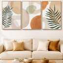 HesenDot 24x36in Abstract Botanical Large Framed Wall Art for Living Room
