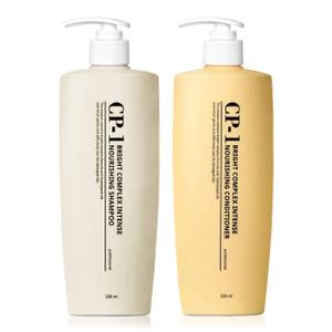 CP-1 Protein Nourishing Care Shampoo + Conditioner 500ml+500ml Set for Dry Damaged Hair with Keratin, Protein, Ceramide, Argan Oil, Spa Products