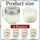 12 Pcs Christmas Candle Jar Gift Bulk Mason Jar Christmas Scented Candle Mini Small Soy Wax Aromatherapy Gifts Xmas Stocking Stuffers for Neighbor Women Friends Christmastide Gifts