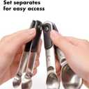 OXO Good Grips 4 Piece Stainless Steel Measuring Spoons with Magnetic Snaps