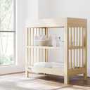 Graco Teddi Changing Table with Water-Resistant Changing Pad (Driftwood) - GREENGUARD Gold Certified, Includes Bonus Water-Resistant Changing Pad with Safety Strap, 2 Shelves, Easy-to-Match