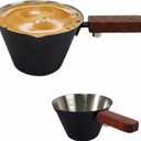 Stainless Steel Espresso Shot Cup with Scale, Coffee Measuring Cup with Wide Mouth & V-shaped Pour Spout for Latte, Americano, Cappuccino