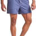 Ouber Men's Athletic Running Shorts Quick Dry Workout Shorts 5" Gym Shorts with Zip Pockets (Blue, XS)