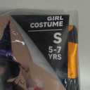 Spooktacular Creations Light Up Polka Dots Witch Tutu Costume for Girls Toddlers Starry Witch Dress with Magic Hat and Broom (Small (5-7yr), Purple Orange)