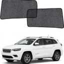 Car Window Shades for Jeep Cherokee (2014-2023), 2-Pack Rear Window Sun Shades for Baby – Breathable Mesh, UV & Heat Blocker, Privacy Protection for Camping, Travel, Sleep & Nursing