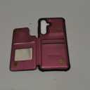 Vinich for Samsung Galaxy S25 Wallet Case with Card Holder, RFID Blocking Credit Slots Kickstand Shockproof Phone Cover Fit for Galaxy S25 6.2" Wine Red