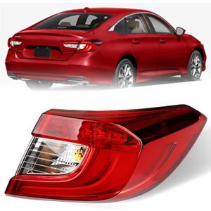 Taillight Assembly for Honda Accord Sedan 2018-2022 - Brake Tail Light Replaces for 33500TVAA01 and HO2805118 - Outer Tail Lamp for Passenger Right Side RH
