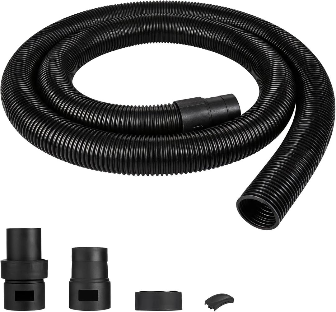 Shop-Vac 9050333 Vacuum Hose for Standard or Locking Inlets, 8-Foot x 2.5 Inch Diameter, Prevents Clogging With Bulky Debris, (1-Pack)