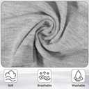 6 Pack Cotton Headbands, Yoga Headbands for Women, Wide Headband Cotton Stretchy Non Slip Sports Headband, Boho Elastic Workout Head Bands for Yoga Running Active Wear