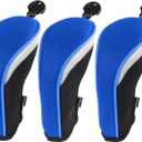 Andux Golf Hybrid Club Head Covers with Dial No. Tag Pack of 3 (All The Same Size)