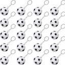 20 Pack Soccer Keychains Soccer Stress Ball Sports Ball Keychain for Party Favors Key Chain for Boys School Carnival Reward Party Bag Gift Fillers