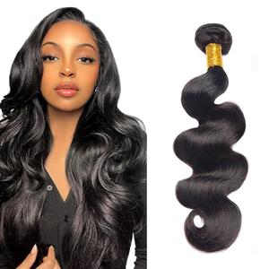 Body Wave Bundles Human Hair 22 Inch Unprocessed Brazilian Virgin Hair for Women Remy Body Wave Hair Extensions Natural Black Double Weft 50g