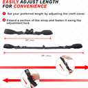 Tricep Rope Cable Attachment Adustable Length (24-54 Inch) ,Ideal Alternative for 27 36 48 Inch Long Tricep Ropes, Greater Range of Motion,Pull Down Rope Extension Straps Cable Crossover Accessories (Yellow)