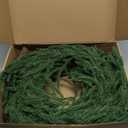 2 Pcs 9FT Christmas Garland for Mantle, Artificial Real Touch Norfolk Pine & Cedar Garlands for Xmas Decoration Indoor Outdoor, Realistic Greenery Christmas Garland for Stairs Railing, Fireplace