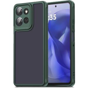 Case for Motorola Moto G Power 2025/G Power 2026,Translucent Matte Hard PC Back & Soft TPU Bumper Protective Phone Cover with Dropproof,Anti-Fingerprint,Slim Frosted Case,Green