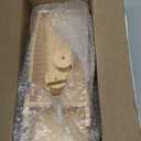 Bamboo Couch Cup Holder5 in 1 Design Foldable Anti-Slip Bamboo Sofa Armwith Removable Couch Cup Holder,for Snacks, Phone, Remote Control Organizer(Natural Color)