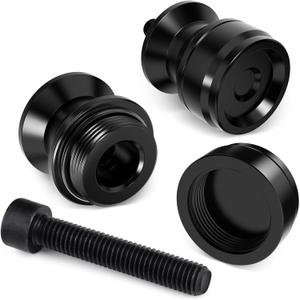 Benlari 8MM Swingarm Spools Sliders Stand Universal M8 Black Fit for CBR 600 F2 F3 F4 F4i CBR600RR CBR1000RR GSXR600 GSXR750 GSXR1000 GSXS750 SV650 ZX6R ZX10R Z650 Z900 Z1000 EX400 EX650 Daytona (8MM)
