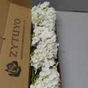 ZYTUYO 20 inches 4 Pcs Ivory White Real Touch Hydrangea Artificial Flowers Boho Lifelike Real Looking Latex Hydrangeas Flower with Long Stem for Home Decor Spring Table Centrepiece