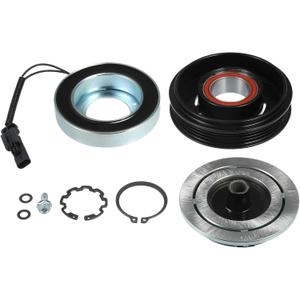 X AUTOHAUX 1 Set AC Compressor Clutch Replacement Fit for Gmc Yukon 2015-2020 5.3 Black