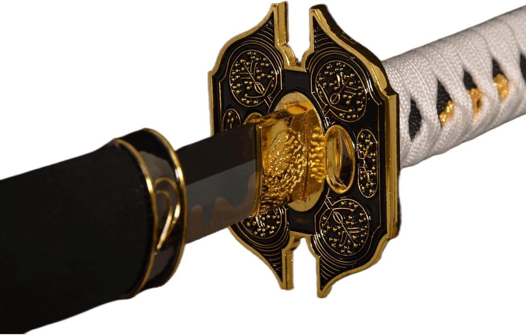 Sword Valley Trafalgar Law Sword 40.9/55.1 - Cosplay Prop Anime Katana Samurai Sword - Anime Original Texture Carbon Steel Blade Carving Symbol - Handle Absorbs Sweat and Comfort (Lavender, 40.9)